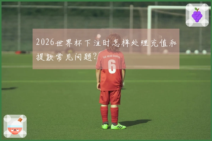 2026世界杯下注时怎样处理充值和提款常见问题？